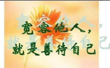 宽容的读后感8篇