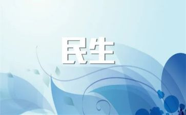 惠民生工作总结6篇