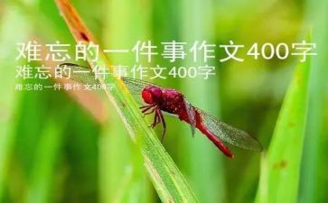 最难忘的一件事300字作文优质6篇