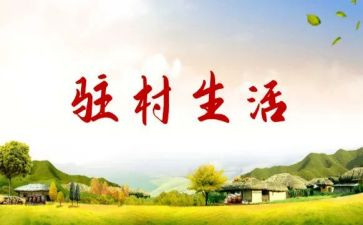 2024驻村干部工作总结5篇