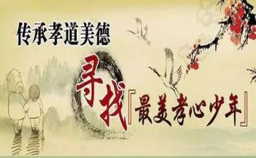最美孝心好少年事迹材料6篇